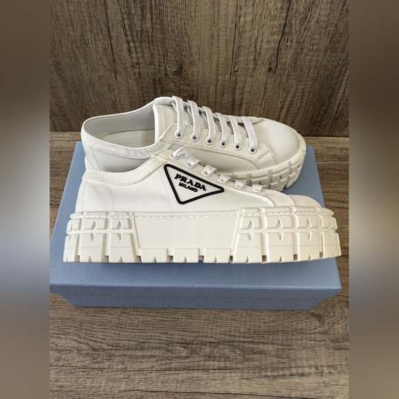 Prada Nylon Platform Sneakers - Picture 3 of 10